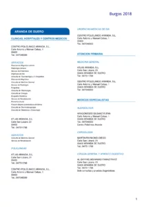 Cuadro Médico AvantSalud Almudena General burgos 2026