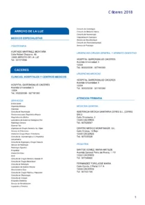 Cuadro Médico AvantSalud Almudena General caceres 2026