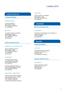 Cuadro Médico AvantSalud Almudena General cantabria 2026