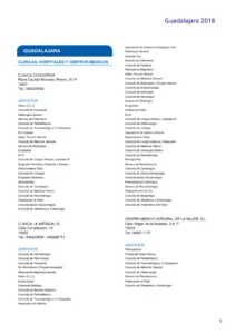 Cuadro Médico AvantSalud Almudena General guadalajara 2026