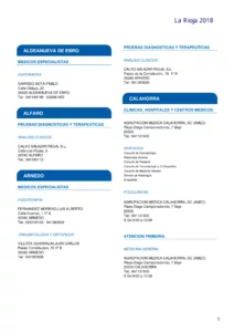 Cuadro Médico AvantSalud Almudena General La Rioja 2026
