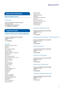 Cuadro Médico AvantSalud Almudena General navarra 2026