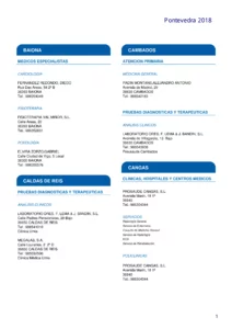 Cuadro Médico AvantSalud Almudena General pontevedra 2026