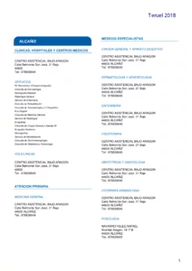 Cuadro Médico AvantSalud Almudena General teruel 2026